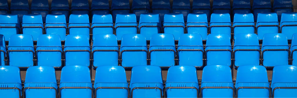 Blue Stadium Seats from Restall Willstack